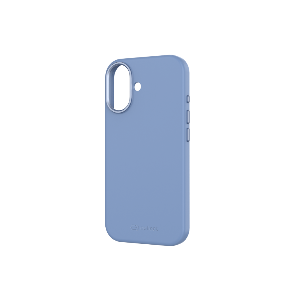 Kék telefontok, kamera kivágással és oldalsó gombokkal. A 'celllect' márka látható alul.