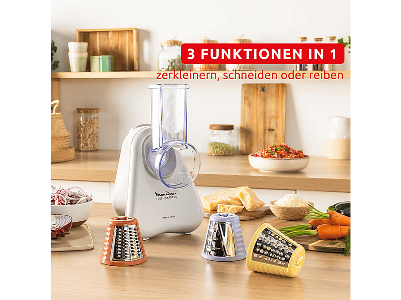 MOULINEX DK853B Fresh Express, Elektrischer Shredder