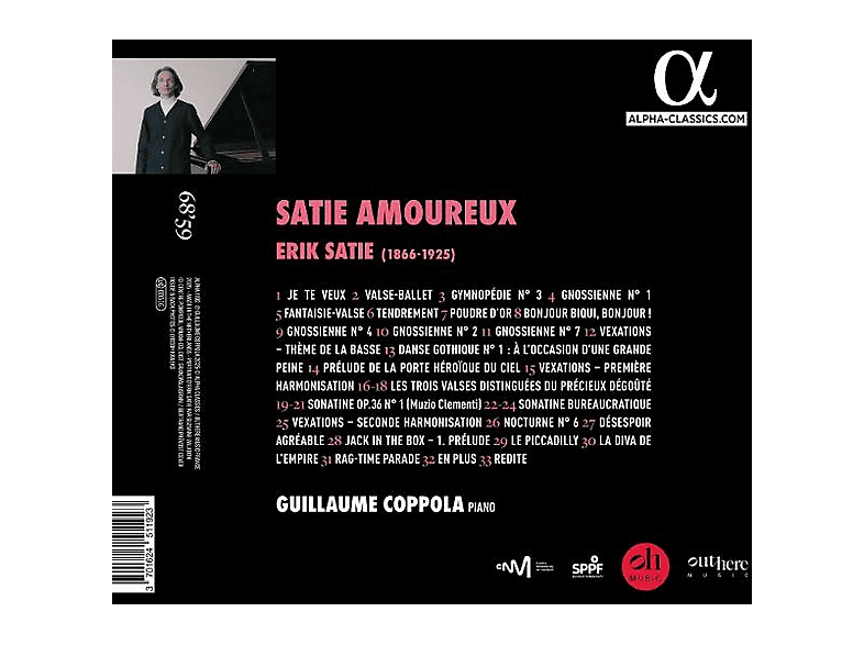 Thumbnail - Guillaume Coppola (piano) - Satie amoureux (CD)