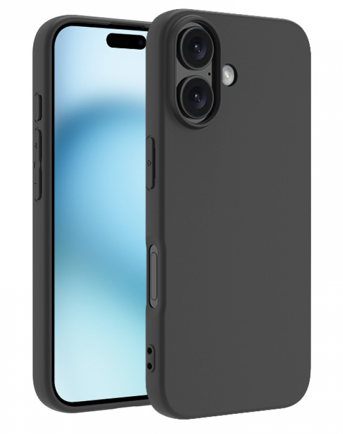 CASE AND PRO iPhone 17 premium szilikon tok, fekete (PREM-IPH17-BK)