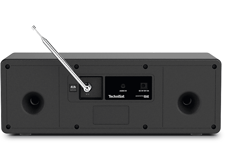 Technisat Digitradio 3 ASA DAB+/UKW/CD-Stereoradio mit Bluetooth und ASA-Warnfunktion, Schwarz(Silber; Kompaktanlage — Foto 2 von 3
