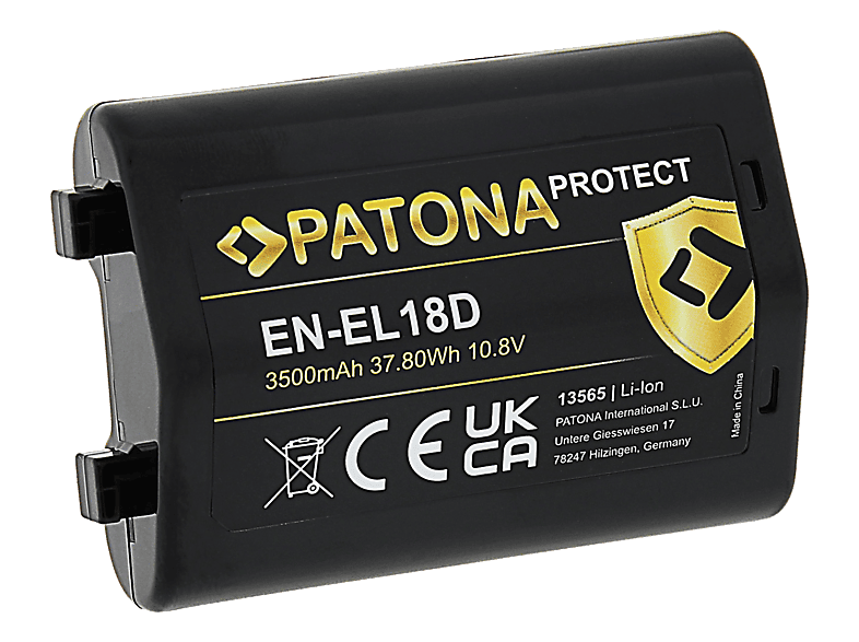 PATONA PROTECT EN-EL18D (Nikon Z9 D6) Li-Ion Akku, 10.8 V, 3500 mAh