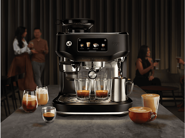 Sage SES995BTR4EEU1 Oracle Dual Boiler Kaffeevollautomat (Black Truffle, Kegelmahlwerk, 2300 Watt, 12 bar) — Foto 2 von 4
