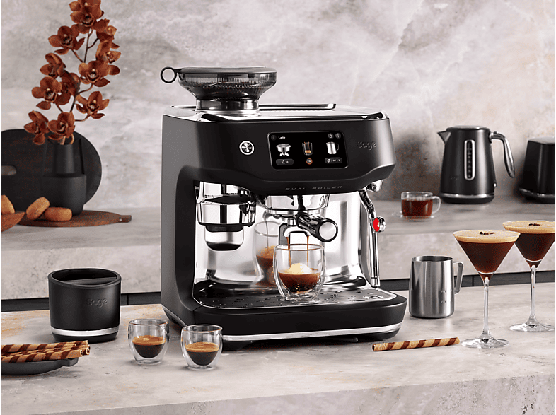 Sage SES995BTR4EEU1 Oracle Dual Boiler Kaffeevollautomat (Black Truffle, Kegelmahlwerk, 2300 Watt, 12 bar) — Foto 3 von 4