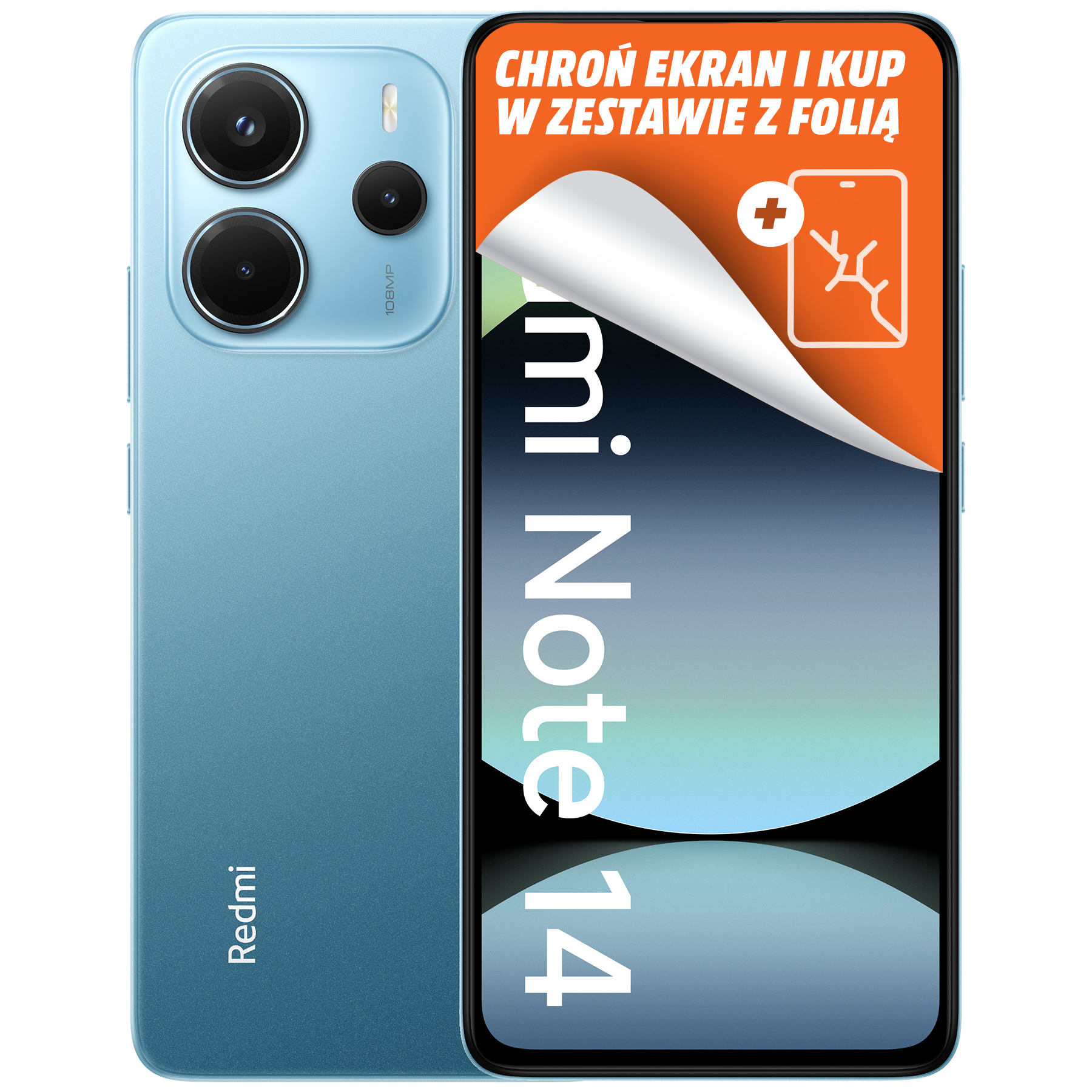 新品未開封　Xiaomi Redmi Note 14 6GB 128GB Smartfon XIAOMI Redmi Note 14 6/128GB Niebieski (Ocean Blue
