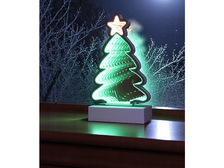 Thumbnail - FHS Infinity Effekt Weihnachtsbeleuchtung, Grün, Warmweiß/Grün