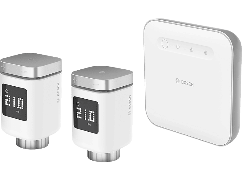 BOSCH Smart Home Starterset Heizen mit 2 Heizkörper Thermostat, Weiß Kunststoff Image