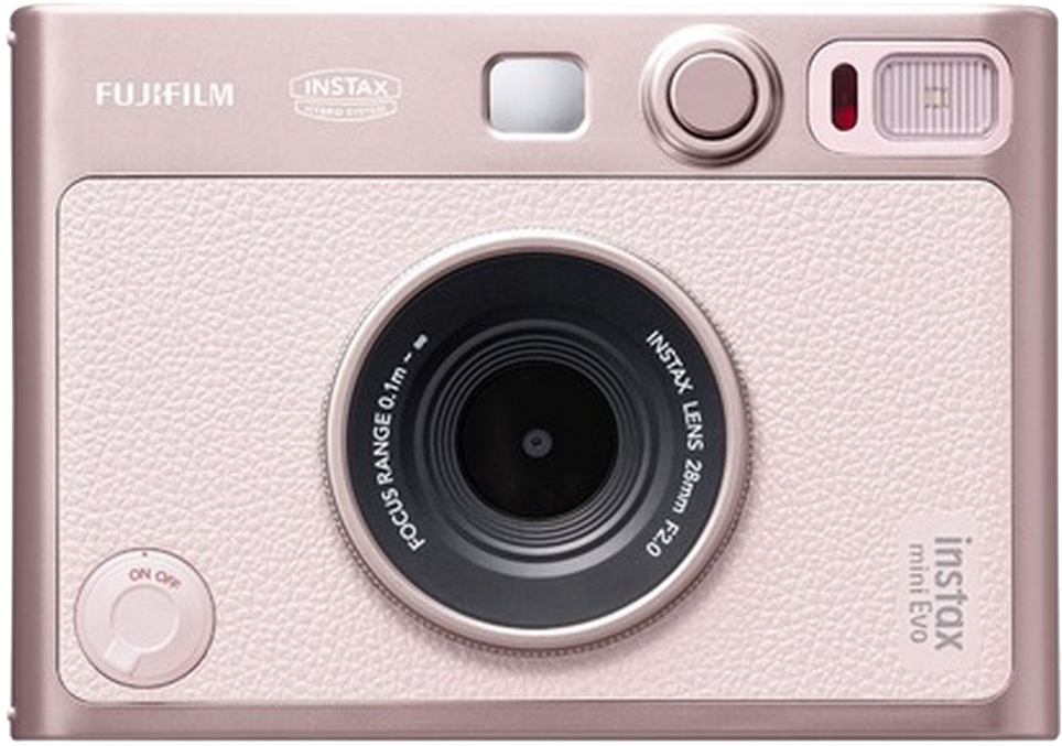 FUJIFILM Instax Mini Evo Gentle Rose hibrid instant mini formátumú fényképezőgép