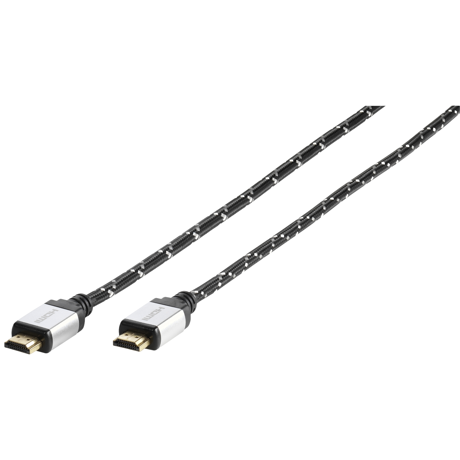 Vivanco Hdmi 2.0 Arc M-m Nylon 4k Hdmi-kabel 2 M Zwart