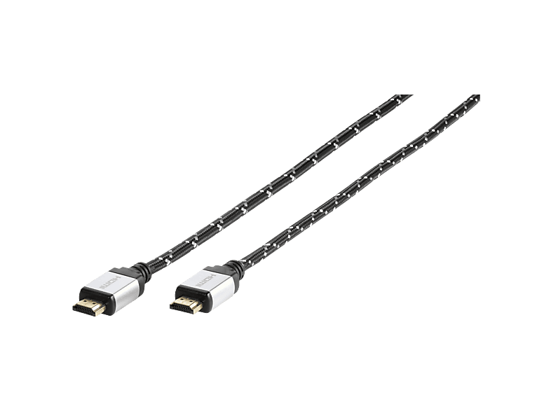 Vivanco HDMI 2.0 ARC Nylon 4K Kabel 2m Zwart