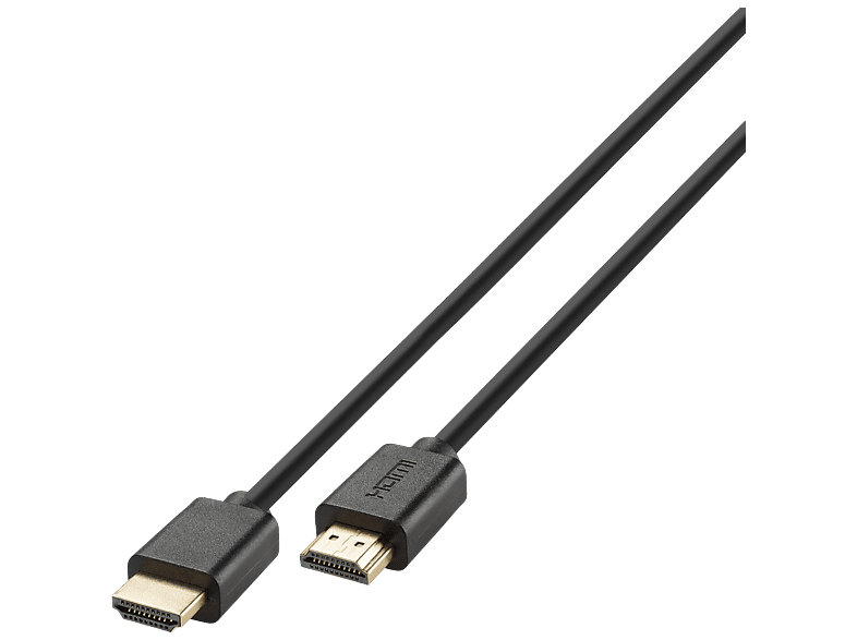 Vivanco HDMI 2.1 kabel 8K/60Hz verguld 1m zwart