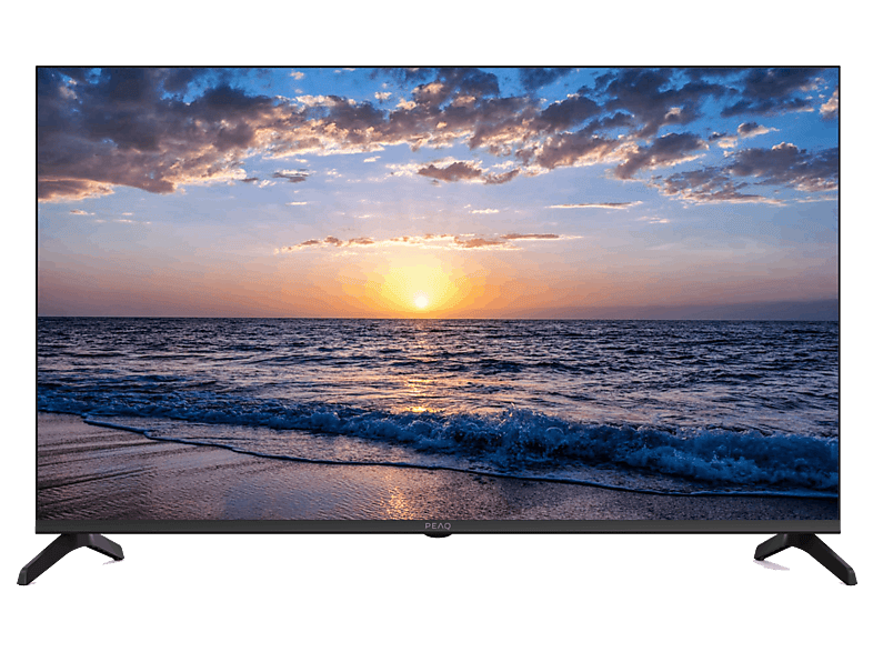 PEAQ PTV 43AU 5025C HM, UHD 4K, MT9602, Smart TV, Google Modo Hotel Negro