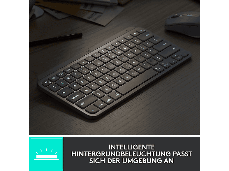 Thumbnail - LOGITECH - B2B MX Keys Mini for Business , Pale Grey