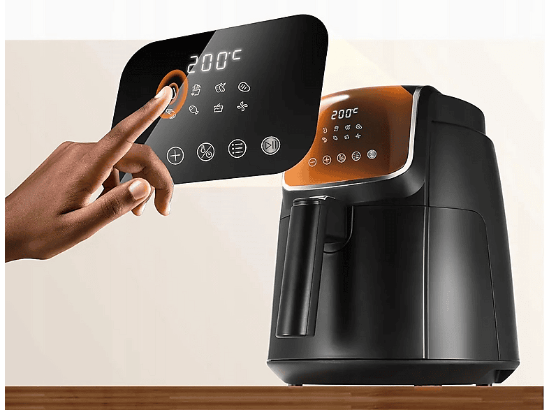 Frytkownica beztłuszczowa Air fryer MIDEA MF-CN40C2 230973 Czarny – zdjęcie 3