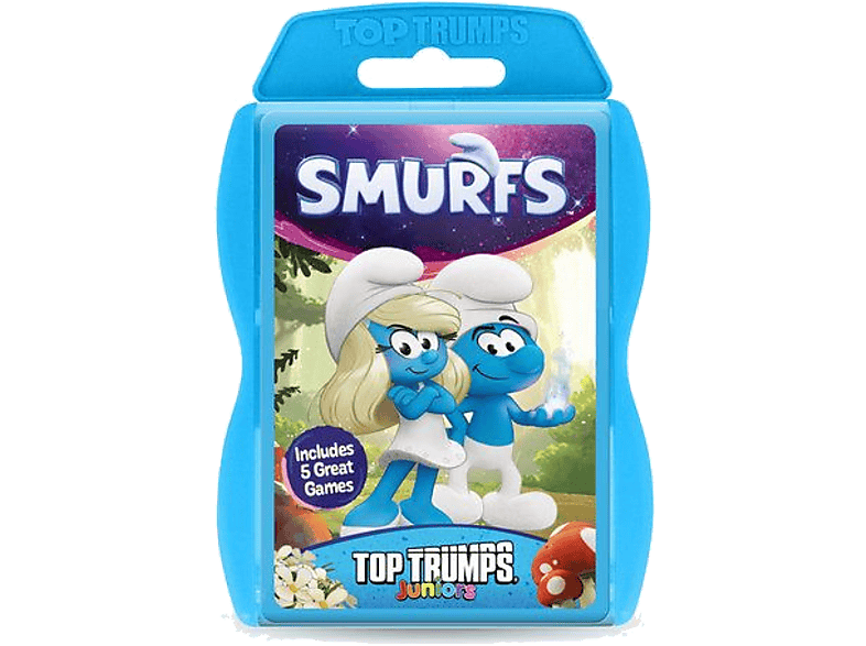 Gra karciana WINNING MOVES Top Trumps Juniors Smerfy Wielokolorowy