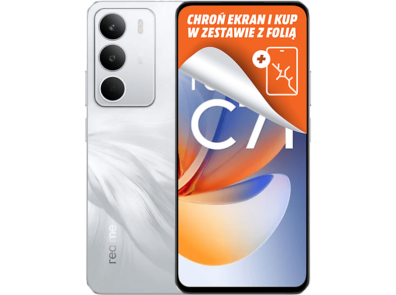 Smartfon REALME C71 4G (LTE) 6 GB/ 128 GB Biały | MediaMarkt