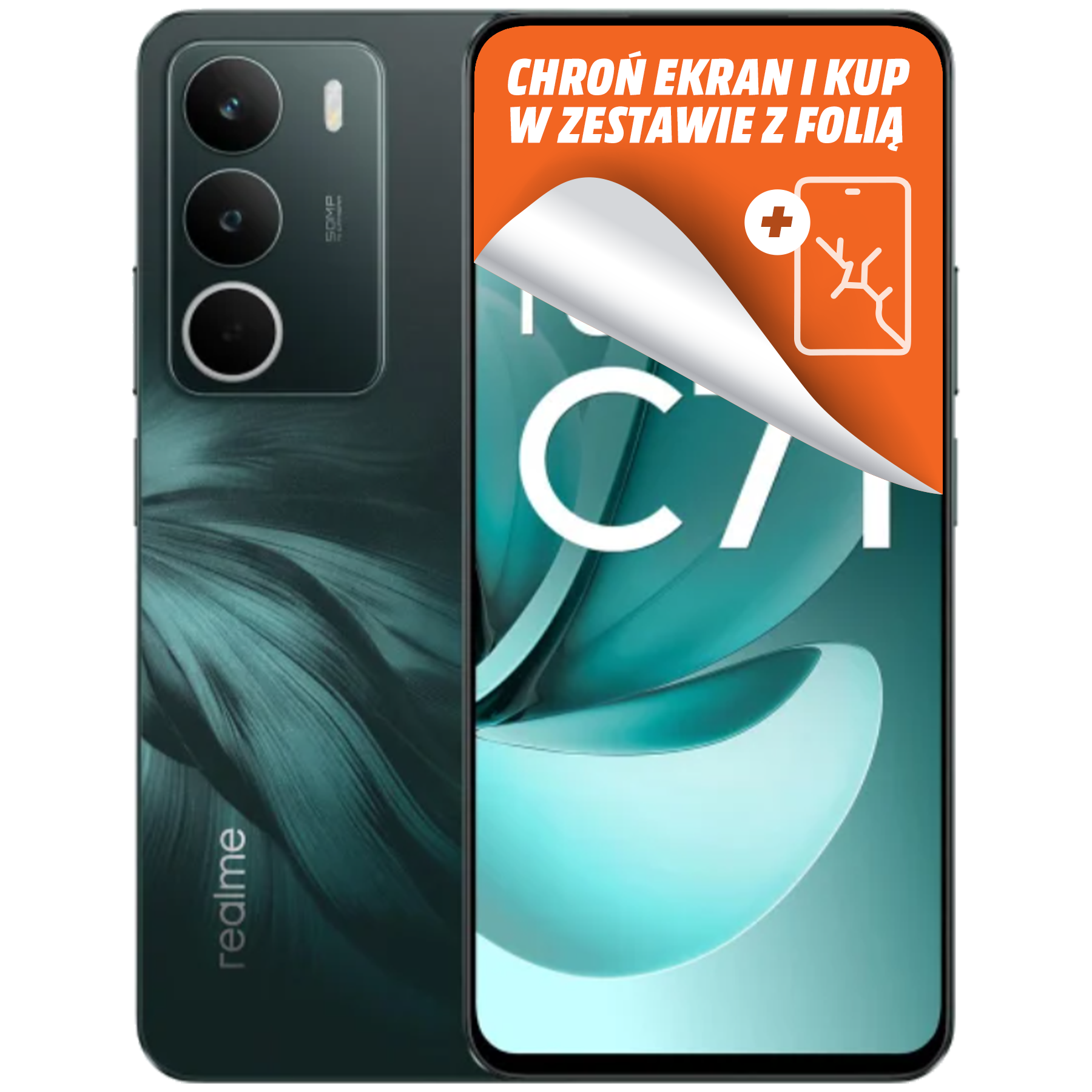 Smartfon REALME C71 4G (LTE) 6 GB/128 GB Zielony | MediaMarkt
