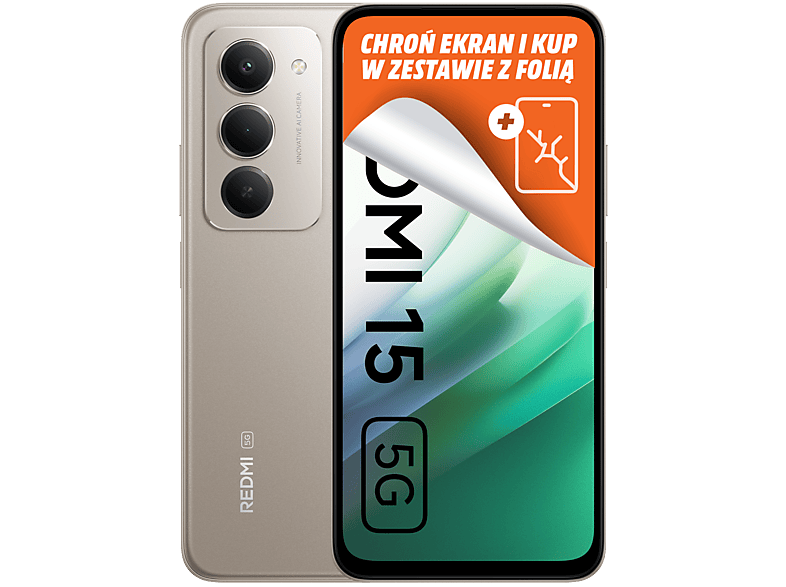 Smartfon XIAOMI Redmi 15 5G 4 GB/ 128 GB Szary