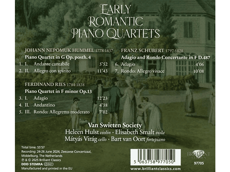 Thumbnail - VARIOUS - Early Romantic Piano Quartets (CD)