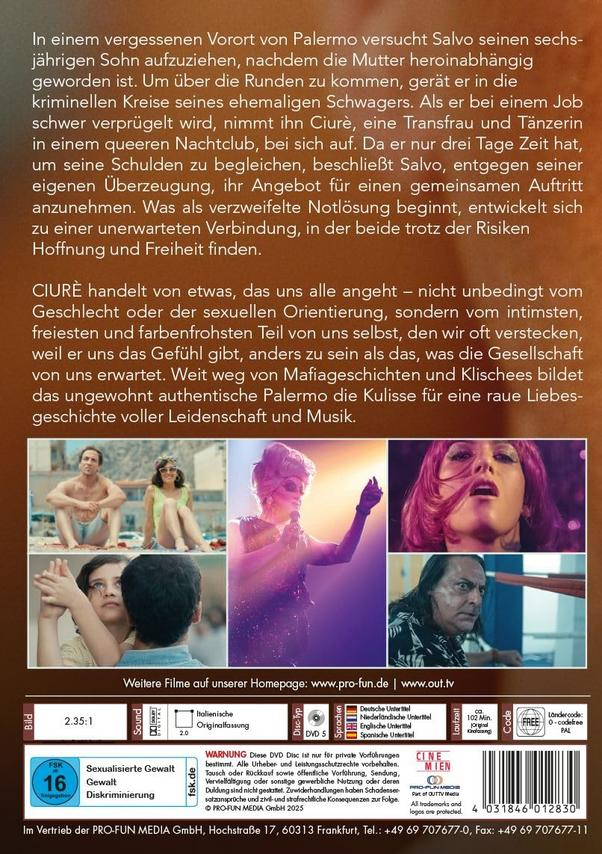 Filmposter mit Schauspielern und Text auf Deutsch. Es enthält Bilder der Schauspieler und eine Filmbeschreibung.