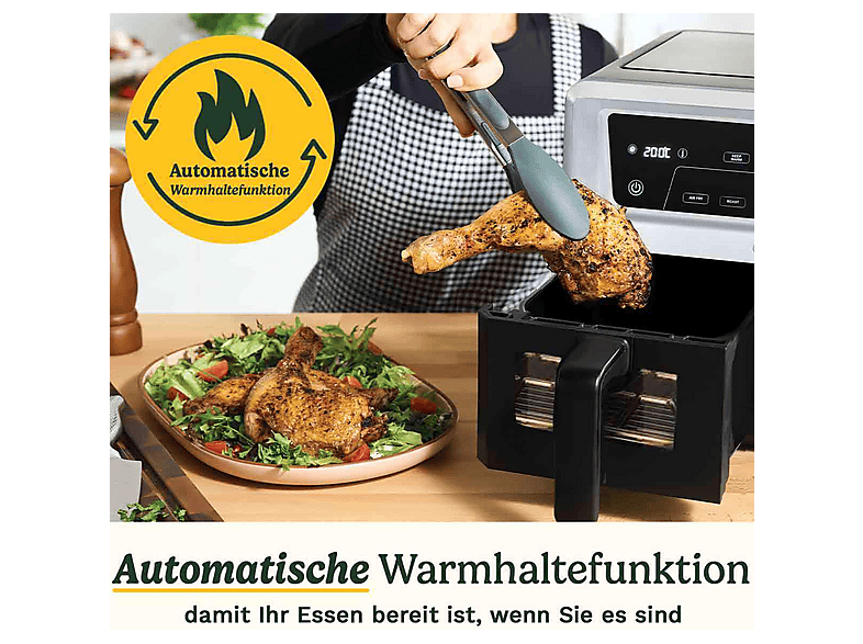 CUISINART AFD10XSSE Airtwin Dual Basket, 10.4 Lliter Heissluftfritteuse