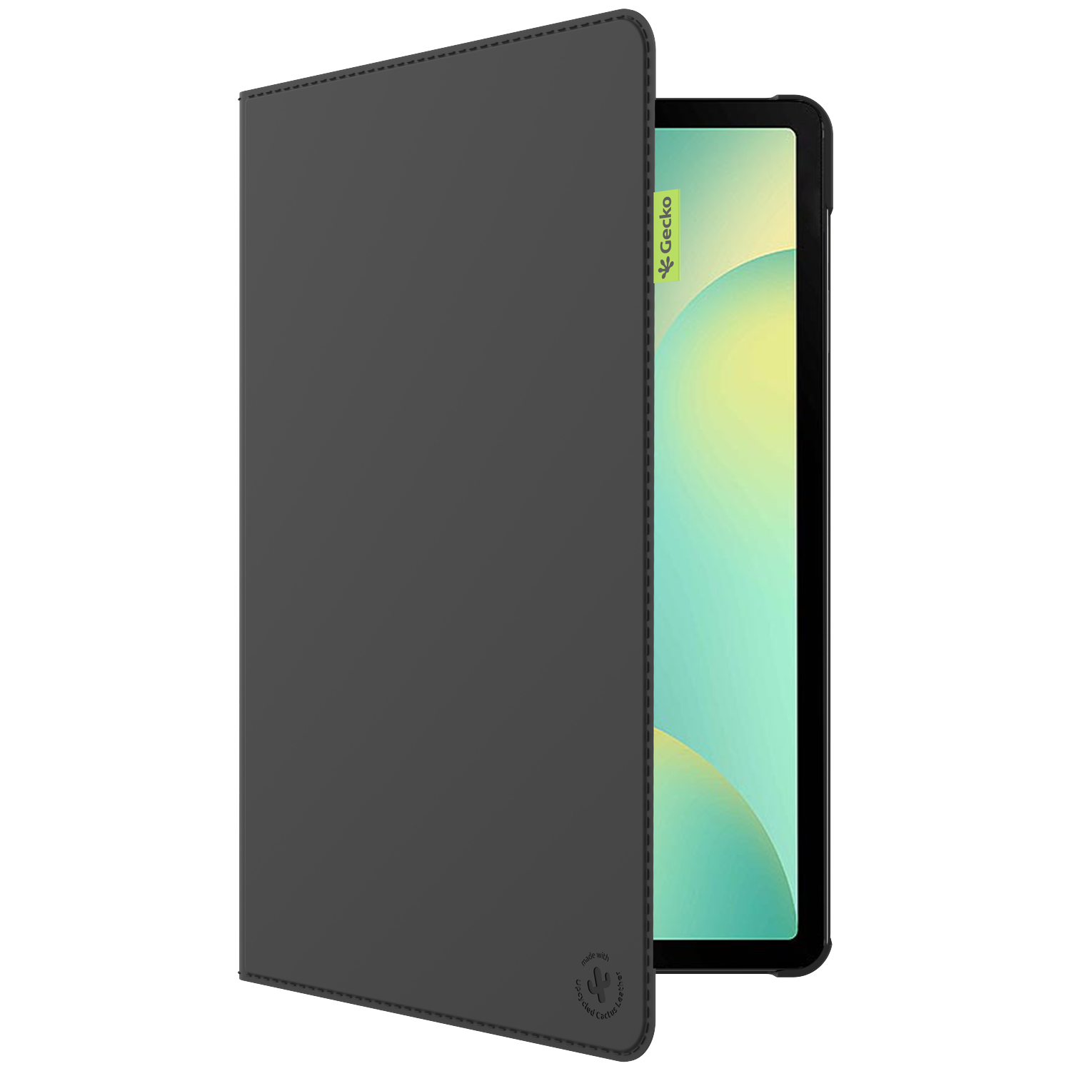 Gecko Cover Samsung Galaxy Tab S10 Fe / Lite S9 Cactus Leather Zwart afbeelding