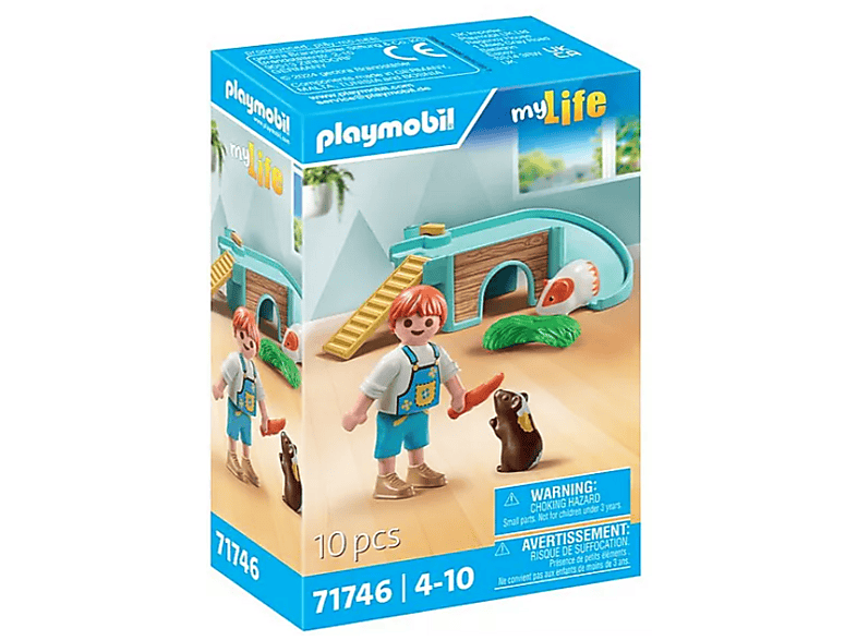 Playmobil 71746 my Life: Junge mit Meerschweinchen (Ab 4 Jahren); Spielzeug