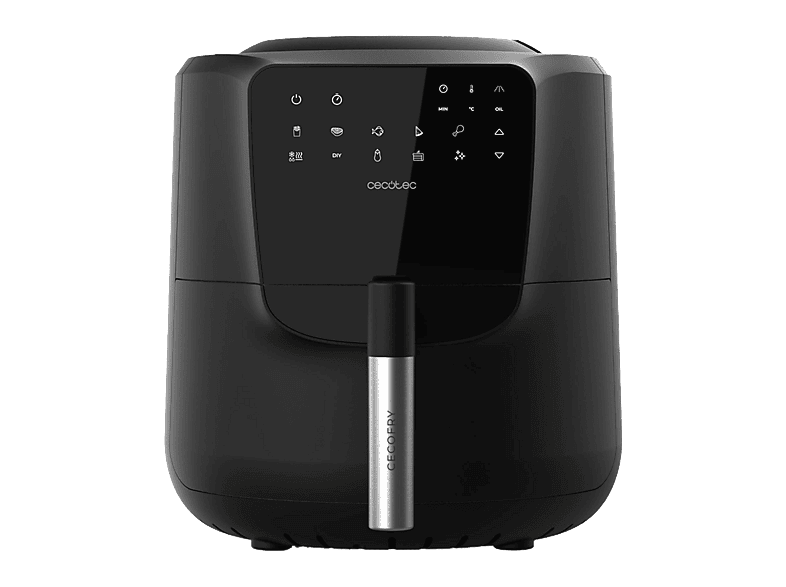 Freidora de aire - Cecotec Cecofry Rain Pack 03305, 1550 W, 5.5 l, Negro