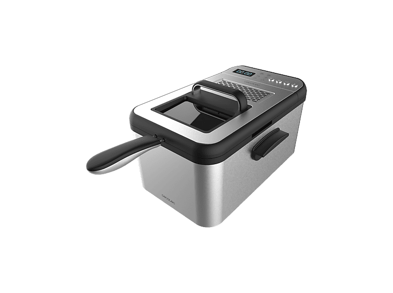 Freidora - Cecotec Cleanfry Luxury 3000, 2400W , 3.2 l, Plata