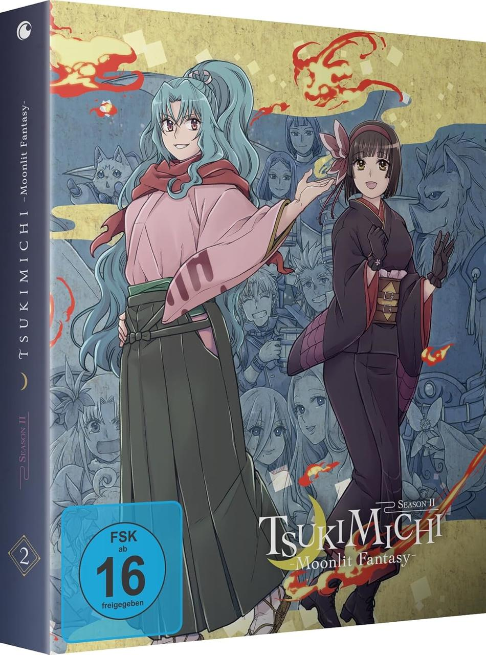 Anime-DVD-Cover mit zwei Charakteren. Einer in Rosa und Grün, der andere in Schwarz. Hintergrund mit vielen Gesichtern und dem Titel.