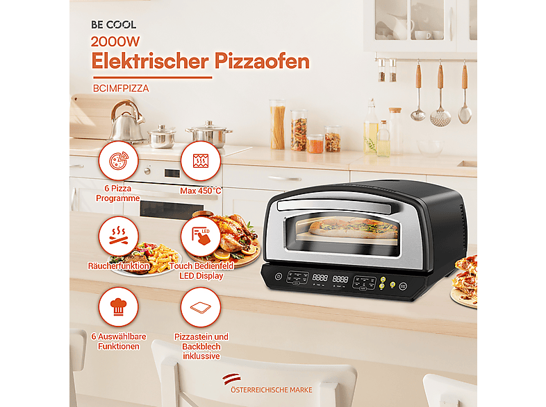 Be Cool BCIMFPIZZA Multifunktions Pizzaofen — Foto 4 von 5