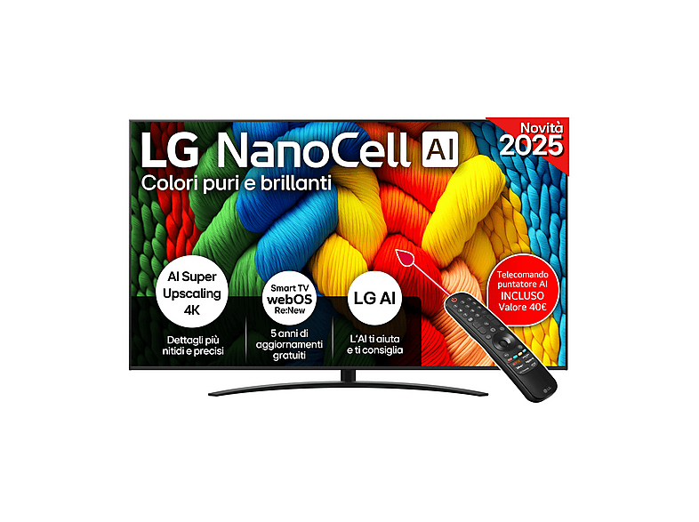 LG NanoCell AI 86NANO81A6A TV LED, 86 ”, UHD 4K
