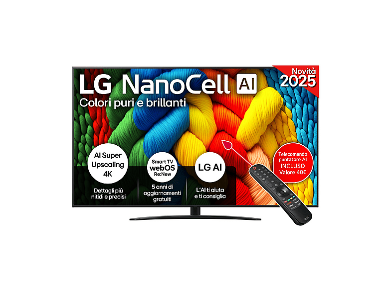 LG NanoCell AI 75NANO81A6A TV LED, 75 ”, UHD 4K