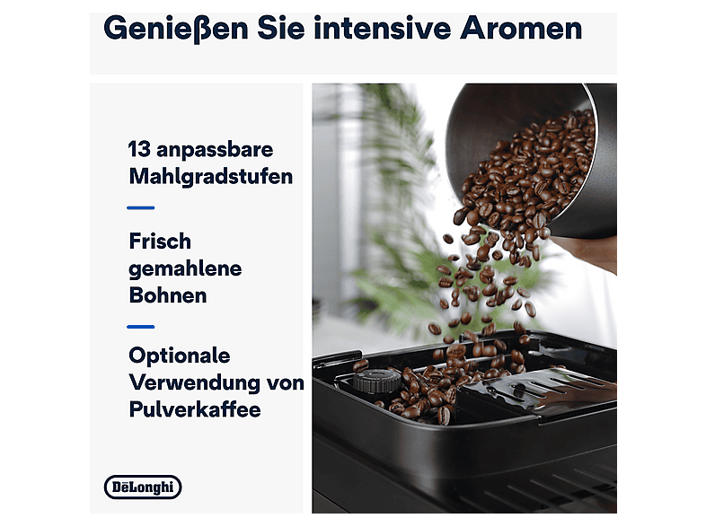 Thumbnail - DELONGHI Magnifica Evo Next ECAM310.80.SB - 13 Rezepte, 3 Benutzerprofile, einfache Bedienung, Kaffeevollautomat Silber/...