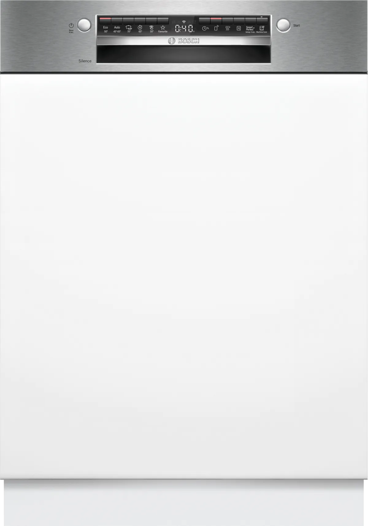 BOSCH SMI4HTS14E Beépíthető mosogatógép, Serie 4, Home Connect, Nemesacél, 13 teríték