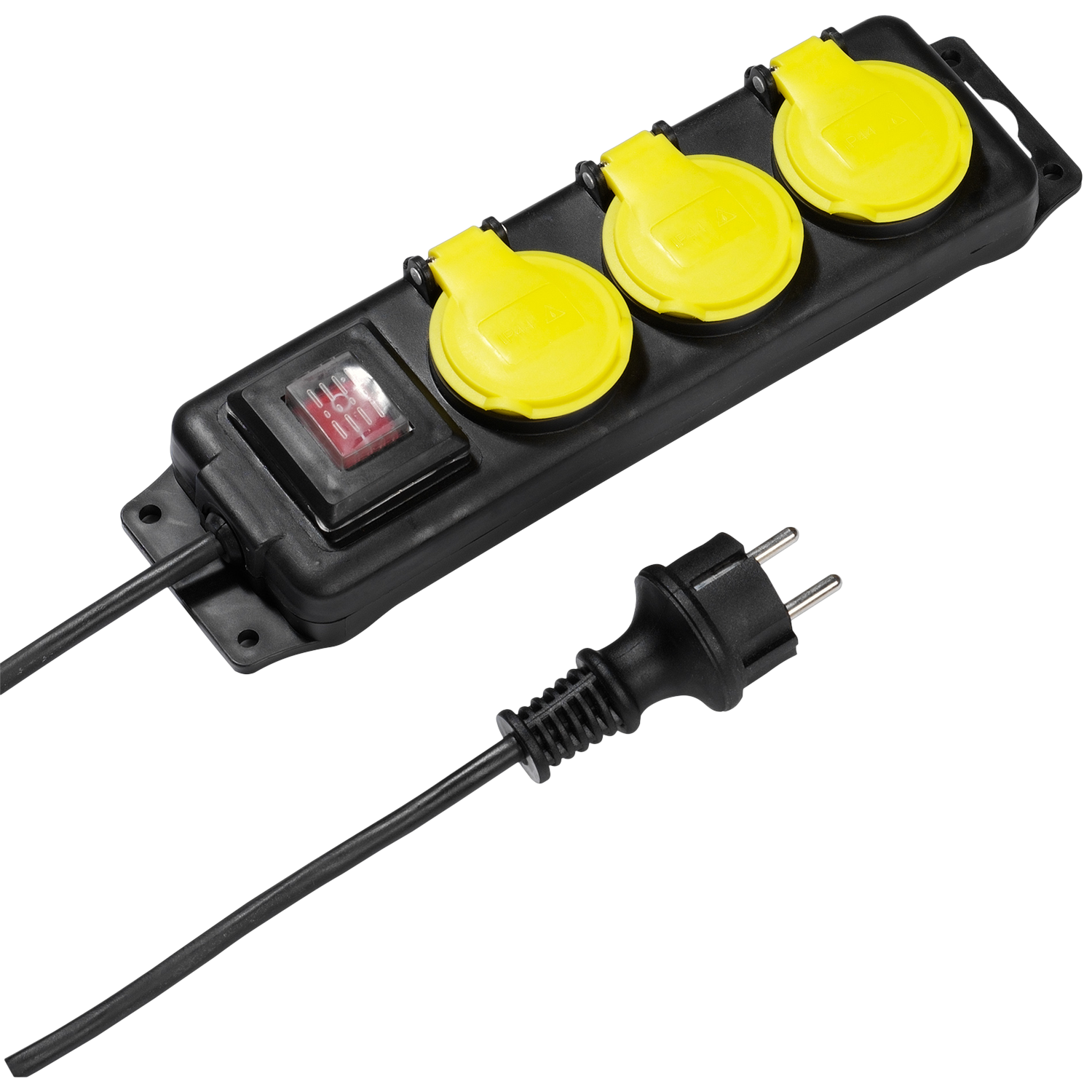 Vivanco 3-voudig Stopcontact Voor Buiten Met Schakelaar 2 M Stopcontact