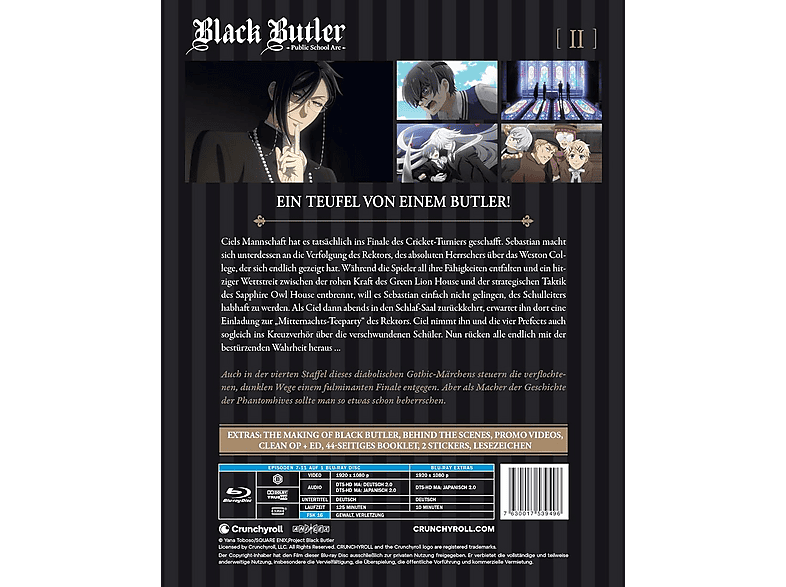 Thumbnail - Black Butler: Public School Arc - Staffel 4 Vol.2 Blu-ray