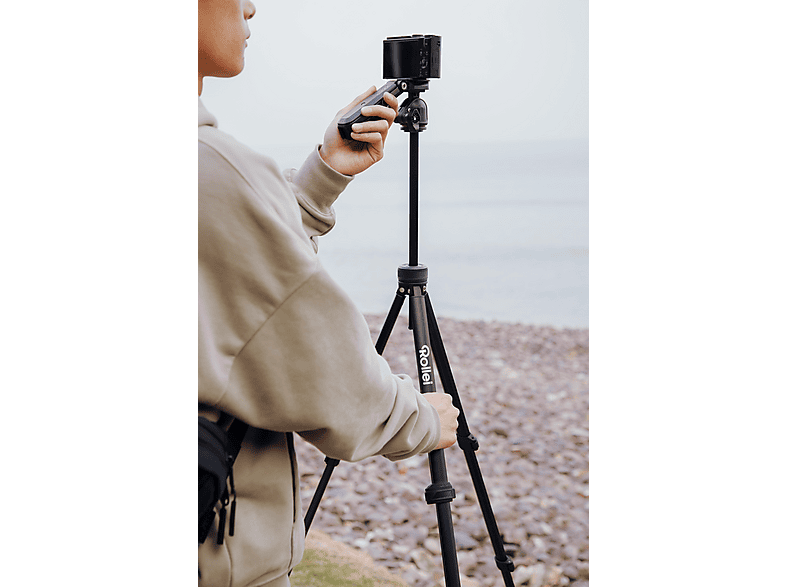 Thumbnail - ROLLEI Compact Creator Tripod, Schwarz, Höhe offen bis 152 cm