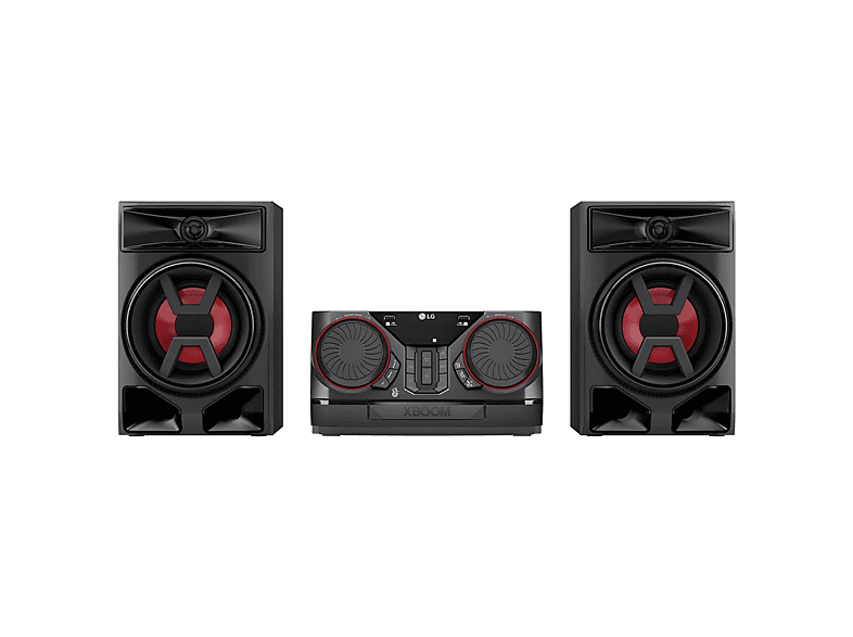 LG Electronics Kompakte Hi-Fi Anlage mit 300 Watt Xboom CK 43N Multicolor Lautsprecher Beleuchtung USB Auto DJ; Kompakt Anlage