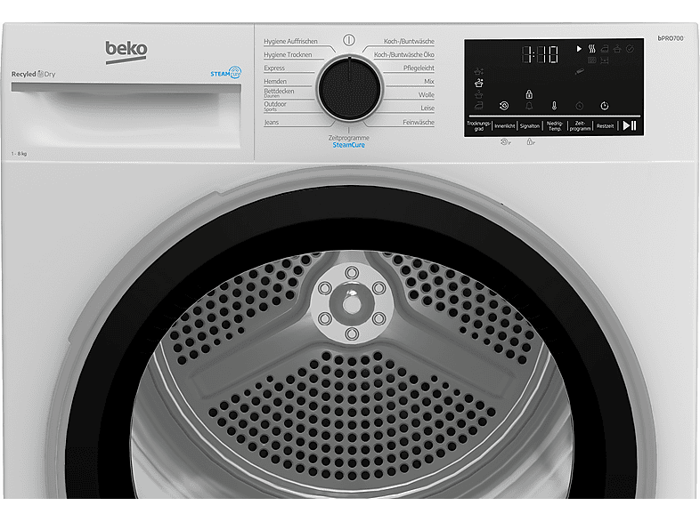BEKO B5T68219 Wärmepumpentrockner (8 kg, B, Weiß)