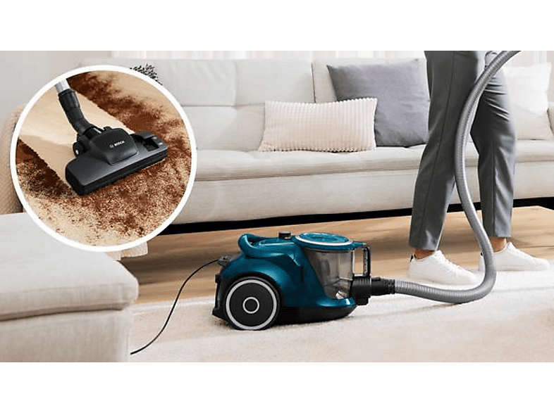 BOSCH BGC41XFMLY Serie 6 ProFamily Staubsauger, maximale Leistung: 750 Watt