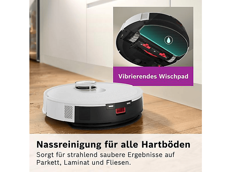 Bosch BCRD2W Spotless Advanced+ Saugroboter (Weiß, Laufzeit: 160 min, mit Absaugstation) — Foto 2 von 5