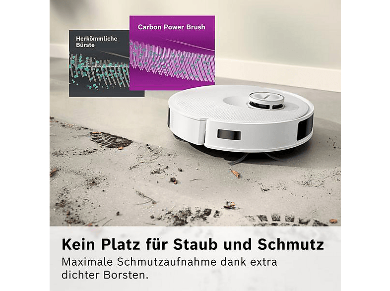 Bosch BCRD2W Spotless Advanced+ Saugroboter (Weiß, Laufzeit: 160 min, mit Absaugstation) — Foto 3 von 5