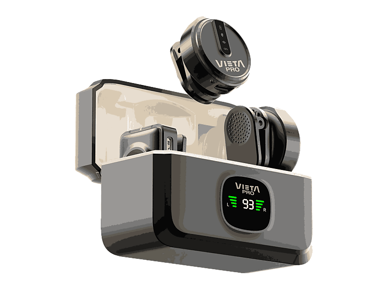 Micrófono - Vieta Influencer Plus, 20 20000 Hz, 7h Autonomía, USB-C, Negro
