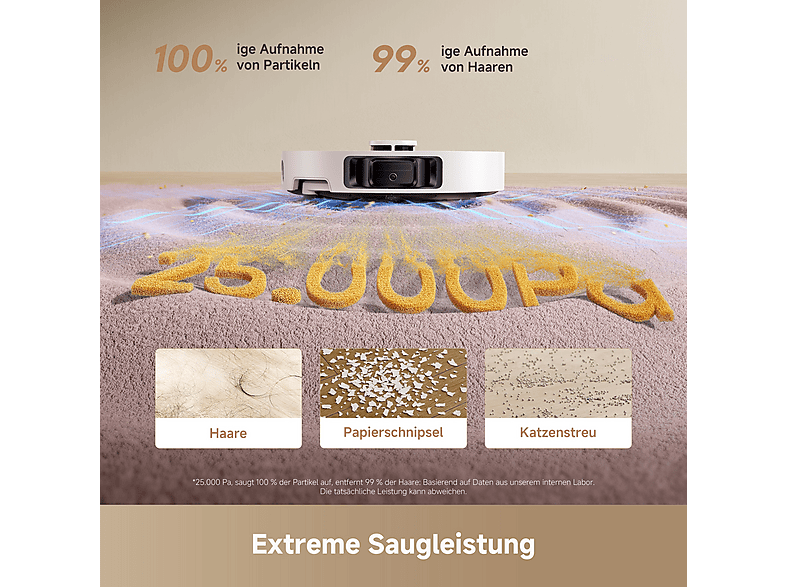 Dreame L10s Ultra Gen 3 Set Saugroboter mit Wischfunktion (Weiß, Laufzeit: bis zu 200min., mit Absaugstation) — Foto 4 von 5