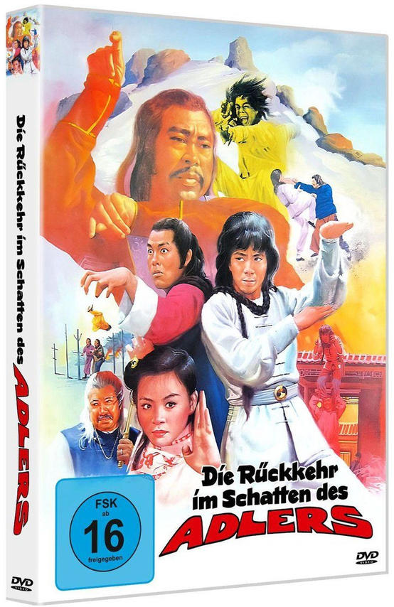 Filmcover von Die Rückkehr im Schatten des Adlers. Zeigt eine Kampfszene mit mehreren Personen in Actionposen.