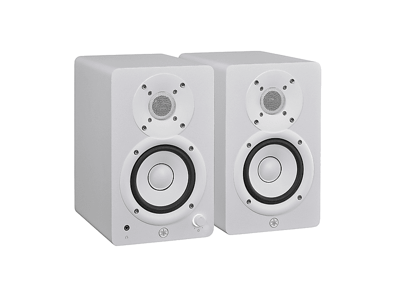 Yamaha HS4 Coppia Monitor Cassa Attiva Pro. da Studio 2 vie 40w RMS x 2, Bianco