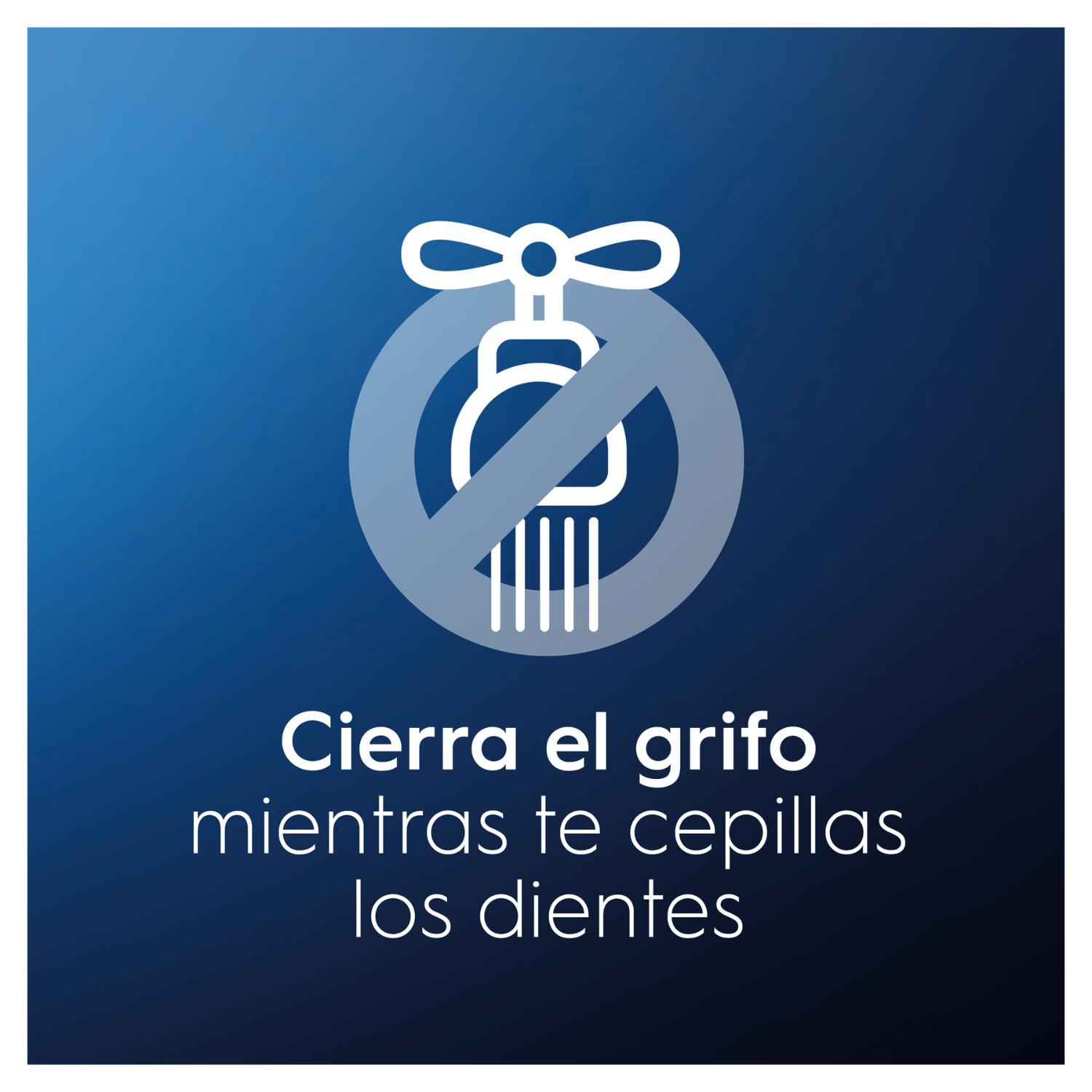 Cierra el grifo mientras te cepillas los dientes.