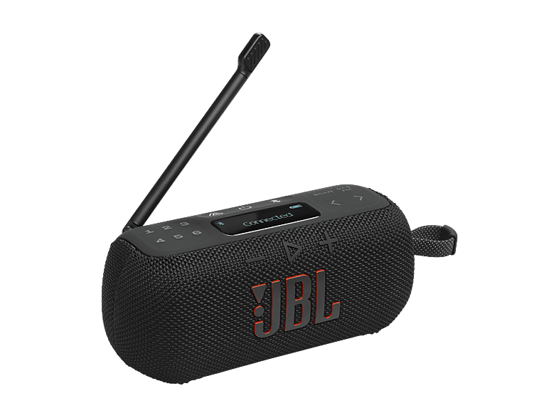 Radio portátil - JBL Tuner 3, 7W Potencia, Señal FM/DAB/DAB+, 12h Autonomía, Resistencia IP68, USB-C, Negro