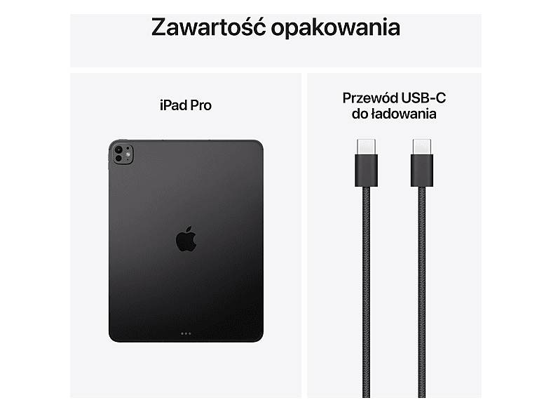 Tablet APPLE iPad Pro (2025) 13 M5 2TB Wi-Fi + Cellular Szkło Nanostrukturalne Gwiezdna czerń ME8M4HC/A – zdjęcie 3